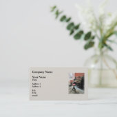 Carte De Visite Orgue avec outil Petit Point (Debout devant)