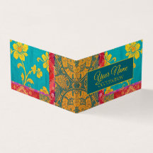 ORIENTAL Colorful Green Red - Business Card