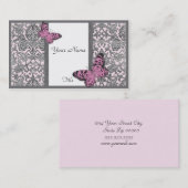 Carte de visite oriental Damas (rose) (Devant / Derrière)