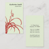 Carte de visite oriental de fleuriste (Devant / Derrière)