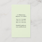 Carte de visite oriental de fleuriste (Dos)