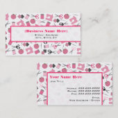 Carte de visite orienté de couture (Devant / Derrière)