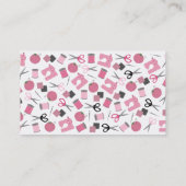 Carte de visite orienté de couture (rose) (Dos)