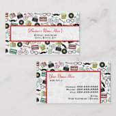 Carte de visite orienté de hippie (Devant / Derrière)