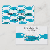 Carte de visite orienté de pêche, de fruits de mer (Devant / Derrière)