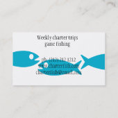Carte de visite orienté de pêche, de fruits de mer (Dos)