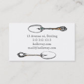 Carte de visite orienté vintage de restauration (Dos)