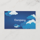 Carte de visite original de nuages de ciel bleu et (Devant)