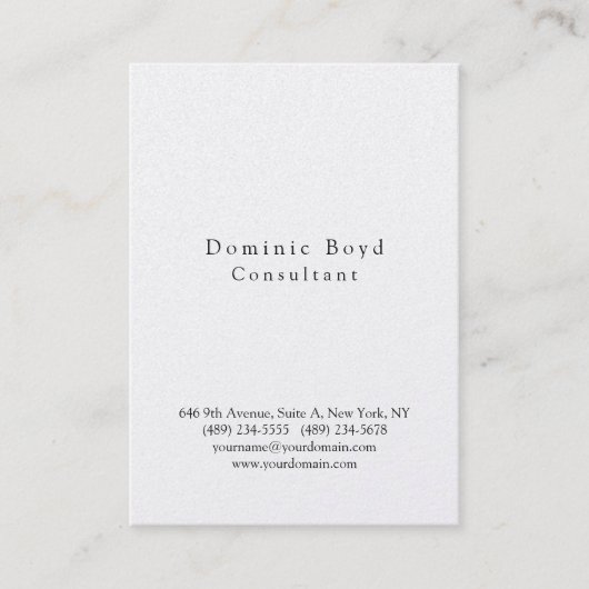 Carte De Visite Original Professionnel Design Moderne (Devant)