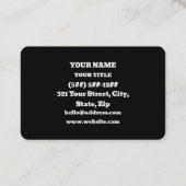 Carte De Visite Original Thinker (Dos)