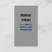 Carte De Visite Orignaux rustiques de taureau de faune de région (Dos)