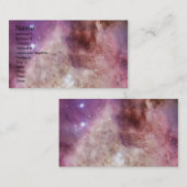 Carte De Visite Orion Nebula rose (Devant / Derrière)