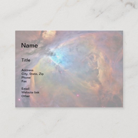 Carte De Visite Orion Nebula Space Galaxy (Devant)