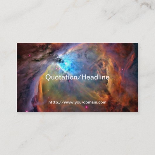 Carte De Visite Orion Nebula Space Galaxy (Dos)