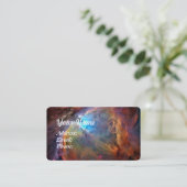 Carte De Visite Orion Nebula Space Galaxy coins ronds (Debout devant)