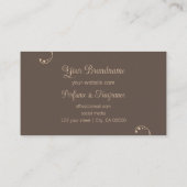 Carte De Visite Ornat rayé Brown clair et foncé (Dos)