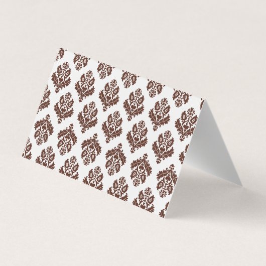 Carte De Visite Ornate, élément | BROWN (Dos)
