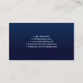 Carte De Visite Ornement de perles de fleur de lis (Dos)