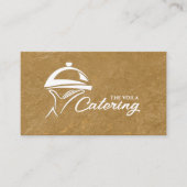 Carte De Visite Ornement du plateau de restauration blanc (Devant)