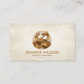 Carte De Visite Ornement Phoenix et Dragon (Devant)