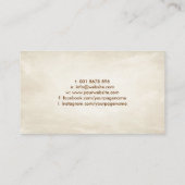 Carte De Visite Ornement Phoenix et Dragon (Dos)