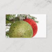 Carte De Visite Ornements de Noël (Dos)