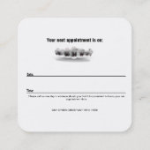 Carte de visite orthodontiste avec carte de rendez (Dos)