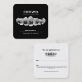 Carte de visite orthodontiste avec carte de rendez (Devant / Derrière)