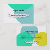Carte de visite orthodontiste dentiste (Devant / Derrière)