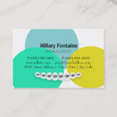 Carte de visite orthodontiste dentiste (Dos)