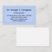 Carte de visite orthodontiste professionnel et min (Devant / Derrière)