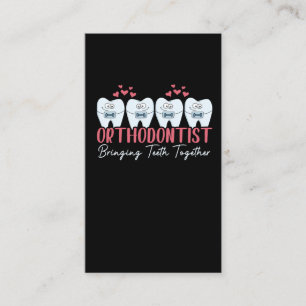 Carte De Visite Orthodontiste qui rassemble les dents