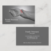 Carte De Visite orthopédique (Devant / Derrière)