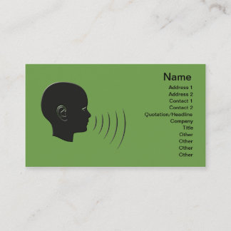 Carte De Visite Orthophonie