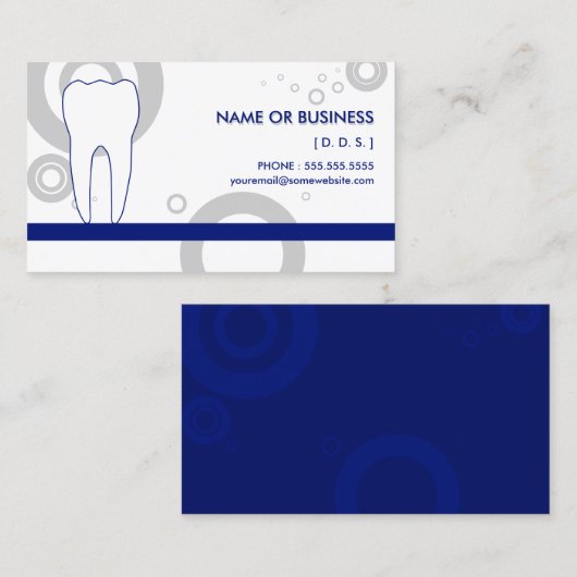 Carte De Visite OS de dentiste (Devant / Derrière)