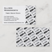 Carte De Visite Os de poissons - fruits de mer sur le menu (Devant / Derrière)