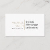 Carte De Visite Os moderne élégant professionnel élégant Blanc cla (Dos)