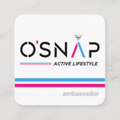 Carte de visite O'Snap Design 3 (Devant)