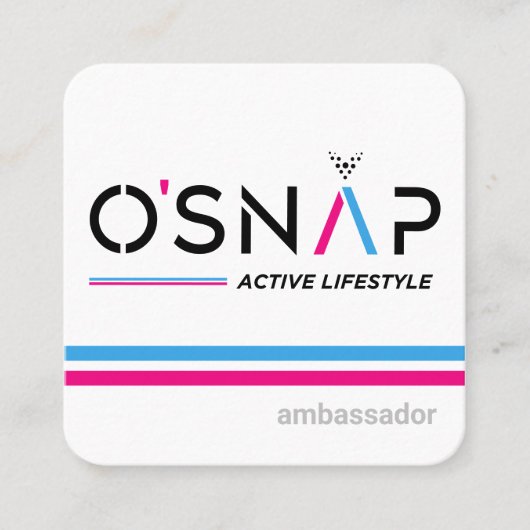 Carte de visite O'Snap Design 3 (Devant)