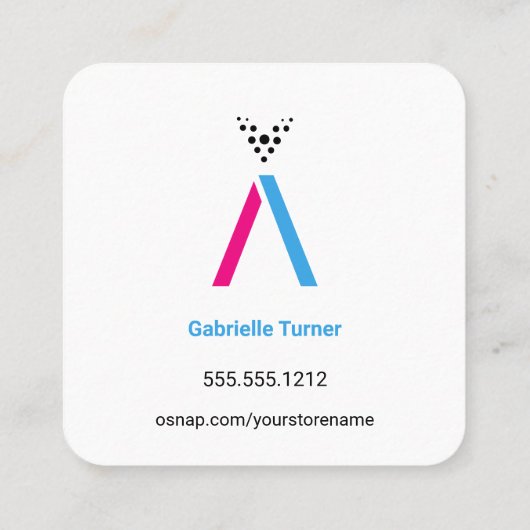 Carte de visite O'Snap Design 3 (Dos)