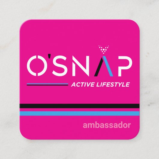 Carte de visite O'Snap Design 6 (Devant)