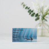 Carte De Visite Otter de mer joueuse (Debout devant)