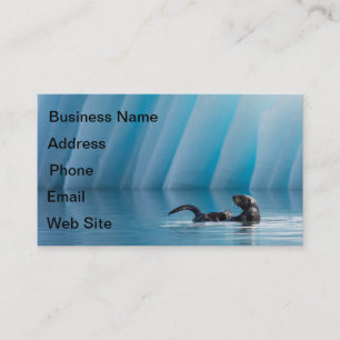 Carte De Visite Otter de mer joueuse