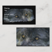 Carte de visite ou carte de profil WOLF EYES (Devant / Derrière)