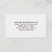 Carte De Visite Oublié à la maison (Dos)