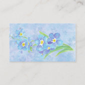 Carte De Visite Oubliez-moi pas Jolie Fleur Jardin Bleu (Dos)