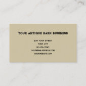 Carte De Visite Ouest rustique Lanternes de grange en bois (Dos)