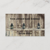 Carte De Visite Ouest rustique Lanternes de grange en bois (Devant)