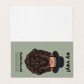 Carte De Visite OUI ! Funny RABBI Peronalisé (Extérieur déplié)