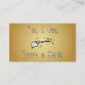 Carte De Visite Oui, je peux conduire un bâton ! (Dos)